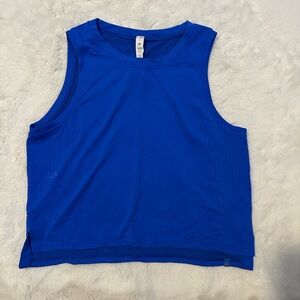 Lululemon Train to Be tank Razor Blue Size 6